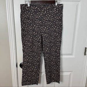 Rafaella Women's Size 10 Multicolor Cheetah Leopard Print Capri Pants